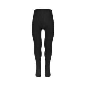 1 Pack Plain Black Cotton Rich Tights (TIC)