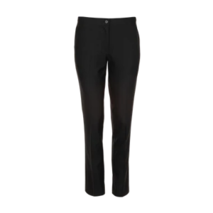 Plain Black Senior Girls Slim Fit Trousers (GTR416)