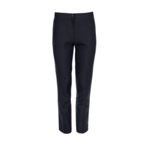 Plain Navy Senior Girls Slim Fit Trousers (GTR416)