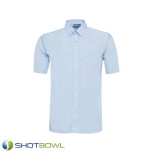 Boys Blue Short Sleeve Shirt Twin Pack