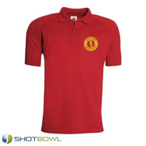 Baston Red PE Polo Shirt