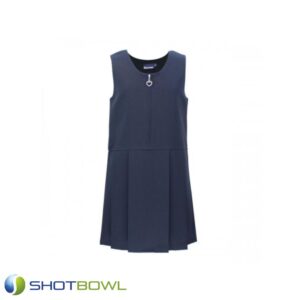 Lynton Navy Pleated Pinafore